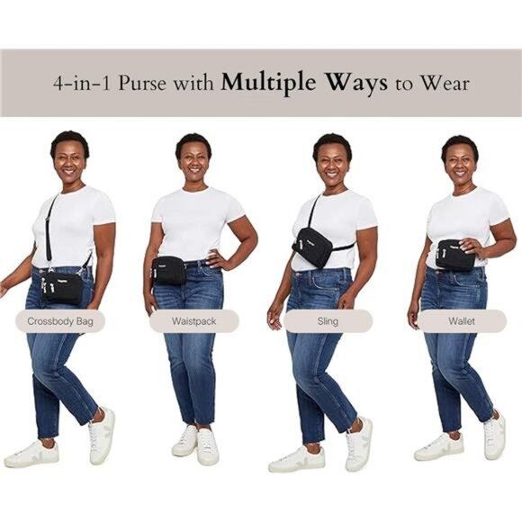 Triple Zip Small Crossbody Bag - Picture 5 of 7